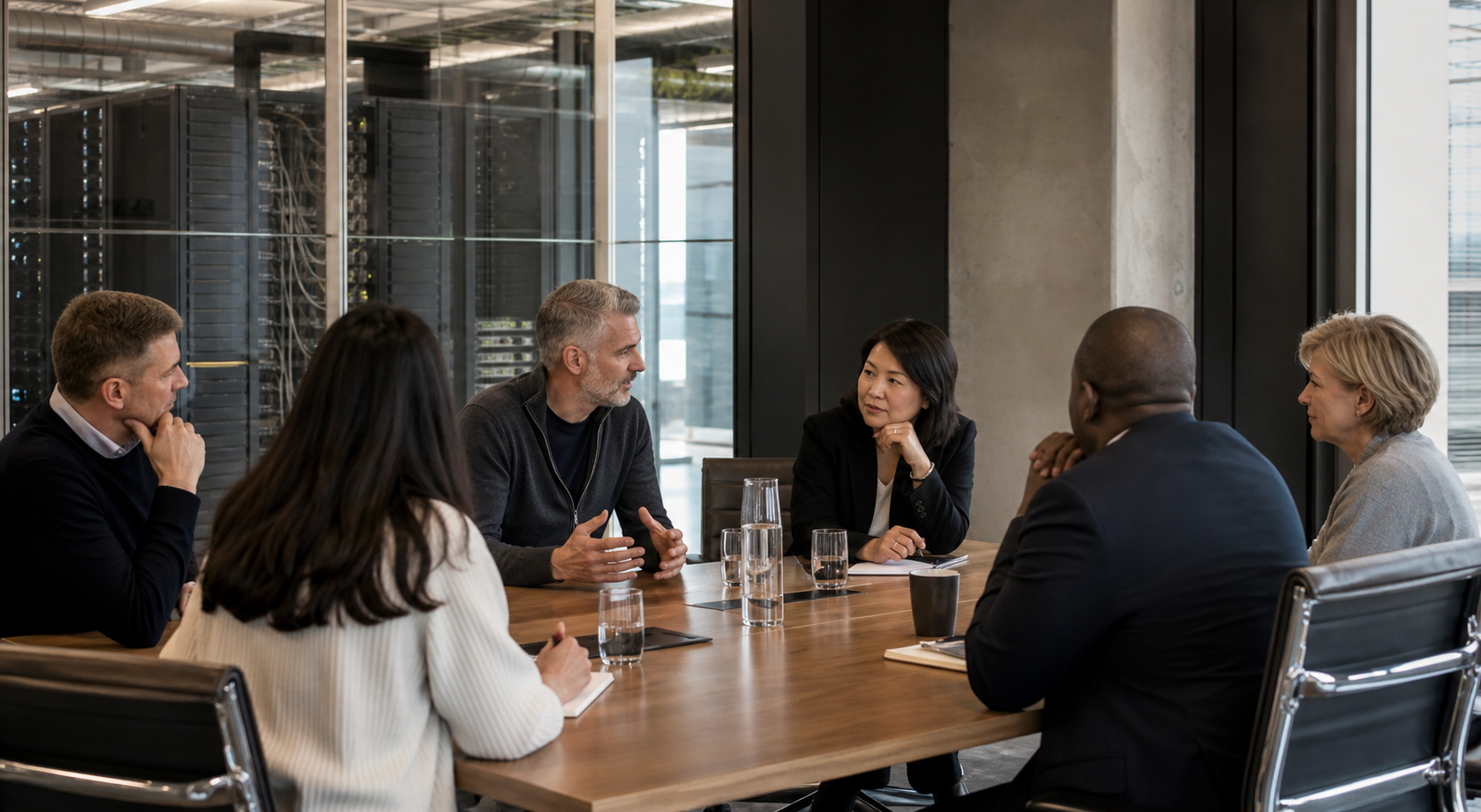 Infrastructure leaders at a private data center roundtable
